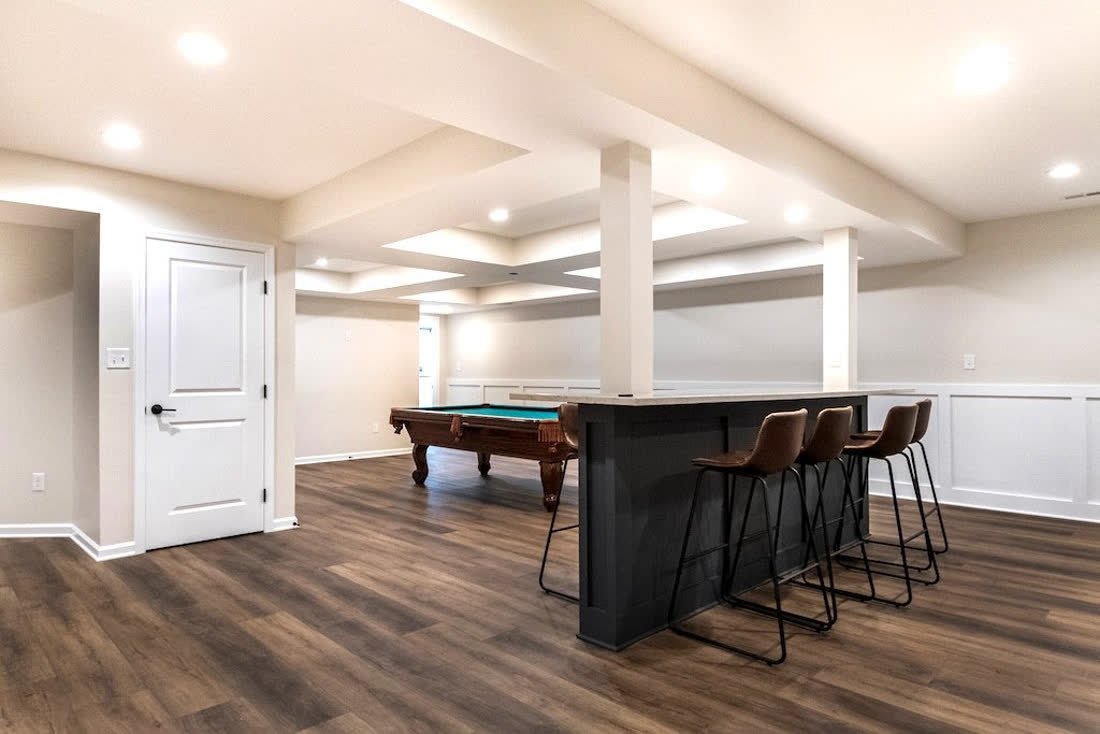 Elegant Entertainment Basement photo 3, Basement Renovations Calgary