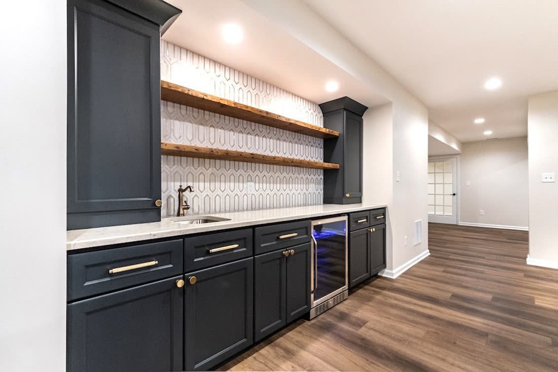Elegant Entertainment Basement photo 5, Basement Renovations Calgary