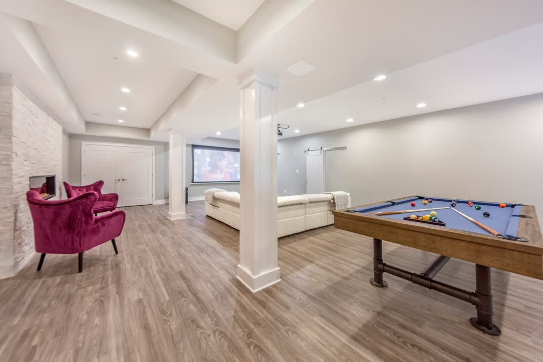 Masculine & Modern Basement Renovation photo 3, Basement Renovations Calgary