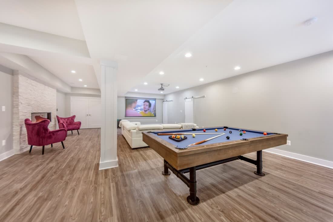 Masculine & Modern Basement Renovation photo 4, Basement Renovations Calgary