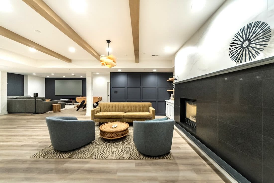 Contemporary Basement Renovation photo 2, Basement Renovations Calgary