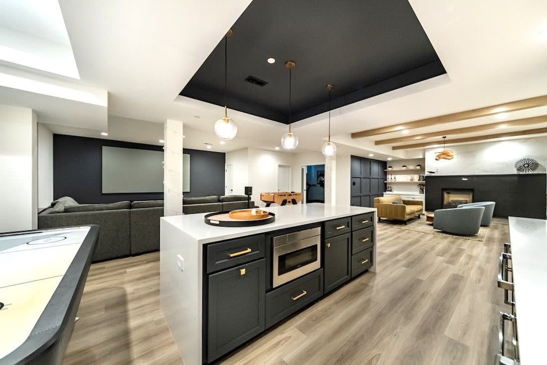 Contemporary Basement Renovation photo 6, Basement Renovations Calgary