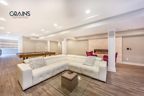 Masculine & Modern Basement Renovation – Calgary, AB