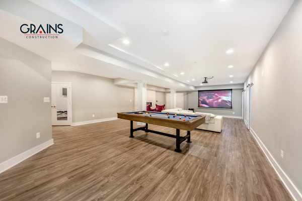 Masculine & Modern Basement Renovation – Calgary, AB