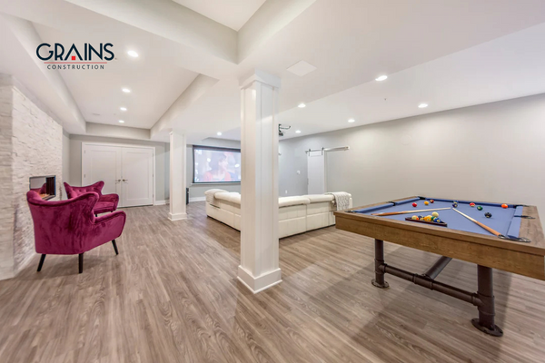 Masculine & Modern Basement Renovation – Calgary, AB