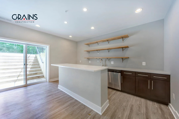 Masculine & Modern Basement Renovation – Calgary, AB